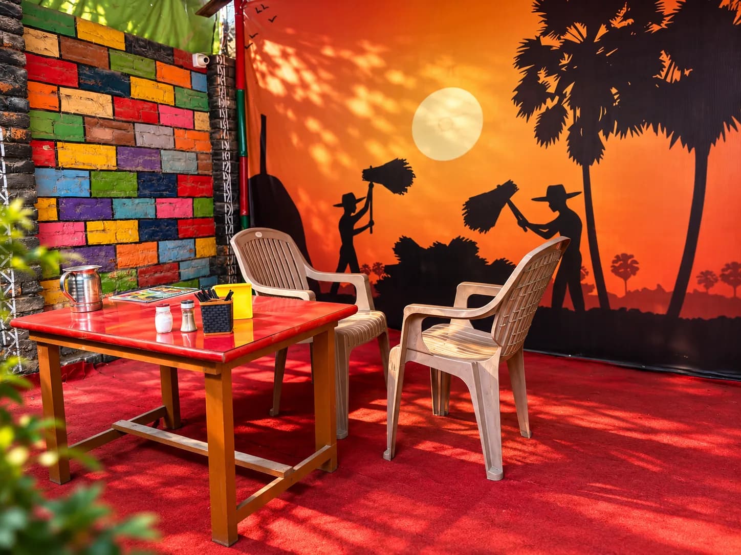 Village mural booths